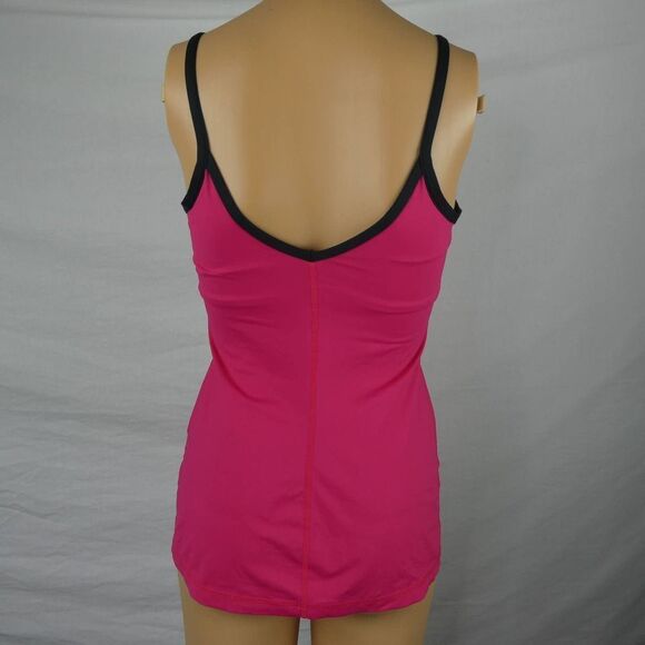 Lululemon Octopus Squid Tentacles Pink Black Tank Top Built In Bra Size 6 - Picture 8 of 10